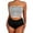 Black, variant on Two Piece Swimsuit for Women,High Waisted Swimsuits for Women,Summer Striped Backless Swimsuit,Bikini Solid Color Tube top Swimwears off Shoulder High Waisted Bathing Suit