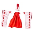 thumbnail image 4 of FashionCha Action Figure Dress 1/12 Scale Miniature Miko Outfit 1 12 Figure Witch Uniform Clothes Accessories Cloth Material for Doll Customization Suitable for Home Display Collecting Red, 4 of 7