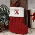 thumbnail image 2 of Initial Alphabet Christmas Stockings 7Inch Letter Personalised Xmas Stocking Letter Personalised Xmas Stocking 26 Soft Stockings Decorations for Family Party, 2 of 2