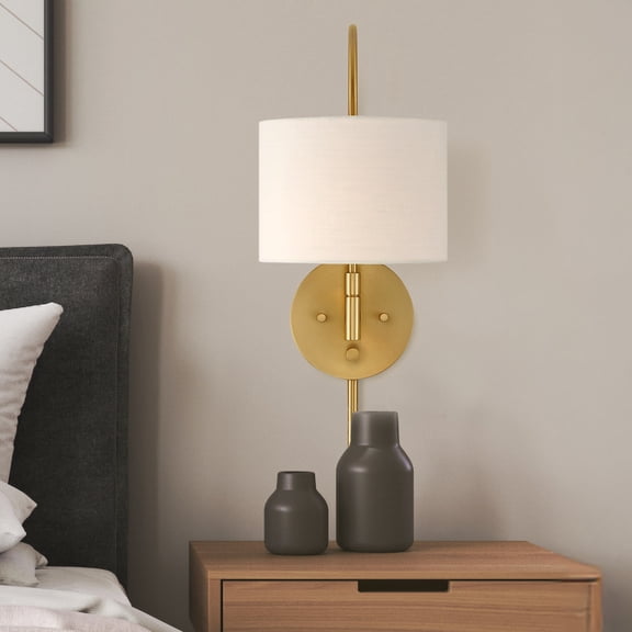 Hunter - Horizon 1-light Alturas Gold, Medium Size Sconce Light, Dimmable, Modern Style, Sconce Shaped, for Bedrooms, Dining, Living Rooms - 48177