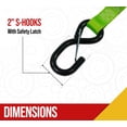 thumbnail image 5 of (2 Pack) Trailer Door Limit Strap 32 Inch Long 800 lbs WLL Safety Green Webbing for Opening Swing Doors, 5 of 7