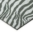 thumbnail image 4 of Safari Grey Tiger/Zebra Animal Print 1'8" x 2'6" Non-Skid Accent Rug, 4 of 9