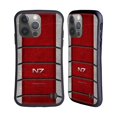 thumbnail image 1 of Head Case Designs Officially Licensed EA Bioware Mass Effect Graphics N7 Logo Armor Hybrid Case Compatible with Apple iPhone 14 Pro, 1 of 7