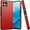 Red, variant on Designed for T-Mobile Revvl 7 5G Ultra Slim Fit Tough Strong Protection Shock Absorption Hybrid Dual Layer Hard PC + TPU Rubber Armor Phone Case Cover [Red]