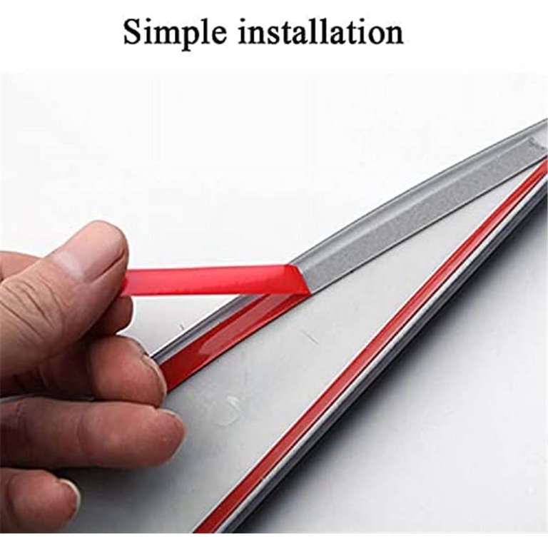 Side Air Vent Window Louver Carbon Fiber Red ABS Cover For Honda Civic 2016-2021 - Foto 9