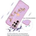 thumbnail image 3 of Compatible with Samsung Galaxy S23 Ultra Case Silicone, Cute Love-Heart Galaxy S23 Ultra Case with Love Heart Chain, Ultra Slim Soft Galaxy S23 Ultra Phone Case Shockproof Cases for Women (Purple), 3 of 13