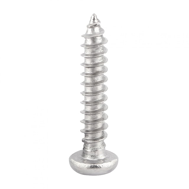 200 Pcs Vis Autotaraudeuses en Acier Inoxydable M3 SS304, Kit d'Assortiment de Vis Autotaraudeuses, Vis pour Tête de Poêle, Vis en Bois Kit de Fixation pour Menuiserie DIY