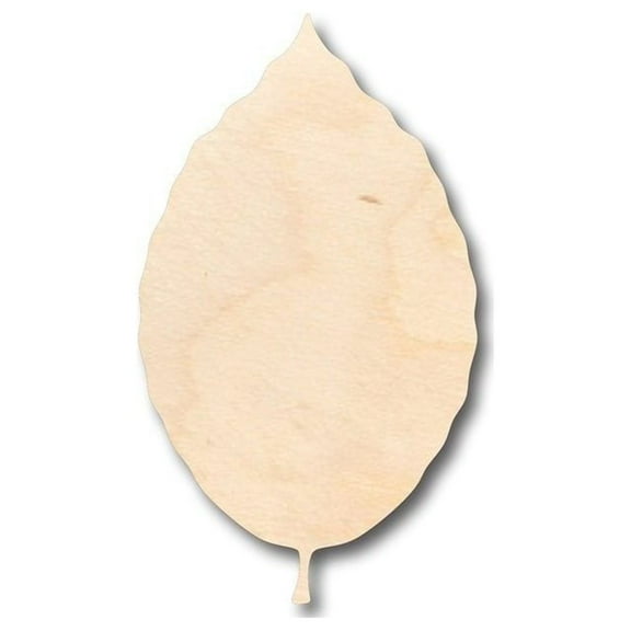 Unfinished Wood Beech Leaf Shape - Craft - up to 46" DIY 7" / 1/4"