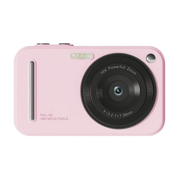 1080P Digital Camera Digital Video Camera 48MP 2.4 Inch IPS Screen Auto Focus 16X Digital Zoom Built-in Flash Battery Beauty Filters Birthday Festival Gift For Kids Students