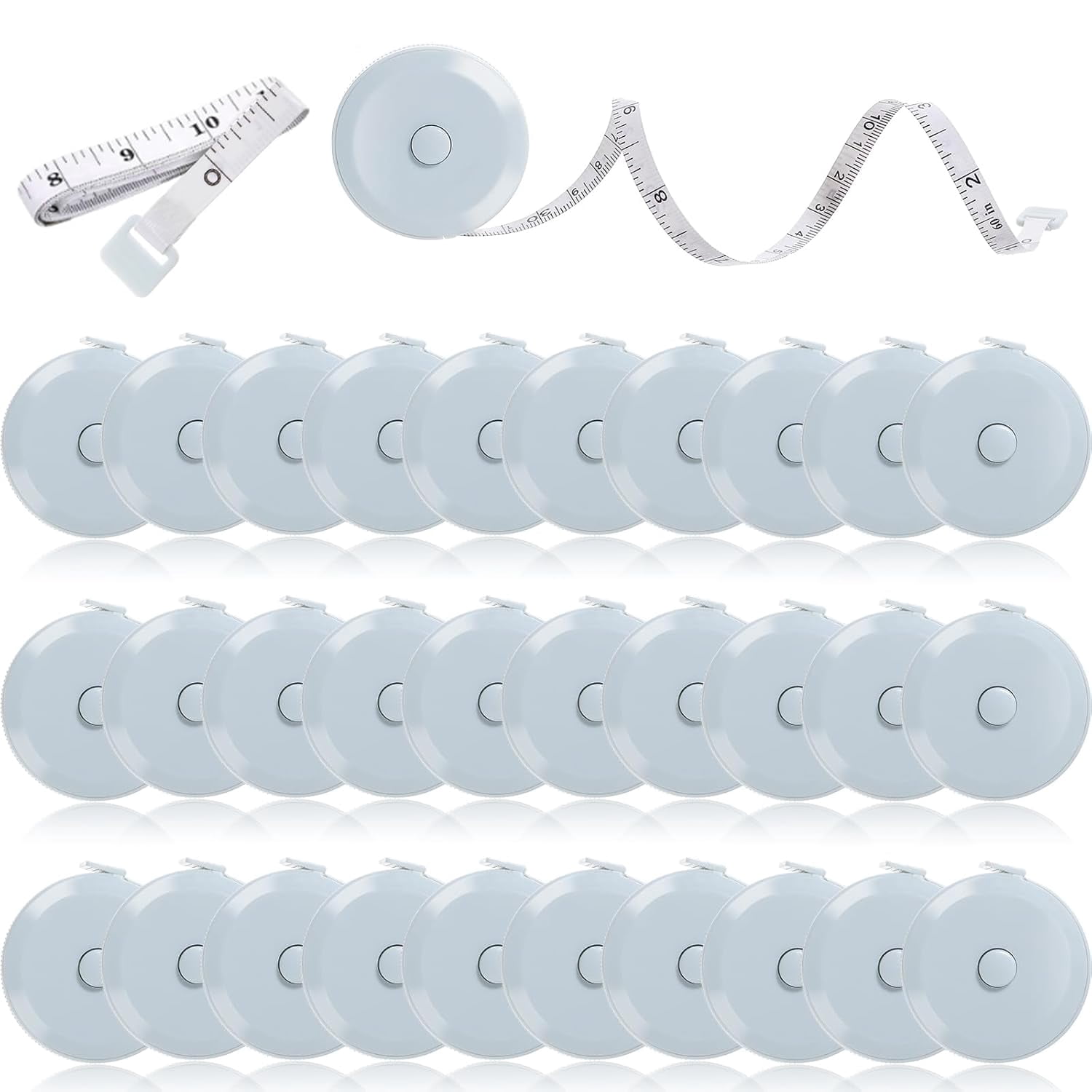 30 Pcs Tape Measure, Measuring Tape for Body 60 Inch, Retractable Tape Measure Fabric Measuring Tape, Retractable Fabric Small Tape Measure for Sewing Tailor Medical Craft Cloth