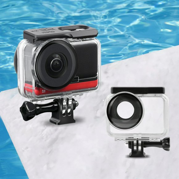 60m Waterproof Diving Case Housing Cover for Insta360 ONE R Panoramic/4K/Leica