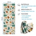 thumbnail image 2 of Brown Green Mushroom Fruit Leaf Beige Pattern Hot Yoga Mat Towel Non Slip for Hot Yoga - Quick-Drying Yoga Mat Cover with 4 Corner Pockets with Travel Bag - Hot Yoga Towel Non Slip 70"x26", 2 of 6