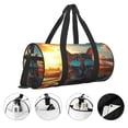 thumbnail image 3 of Easygdp Cool Cat Driving Sunset Bolsa de Viaje, Bolsa de Mano, Bolsa de Gimnasio, Bolsa de Equipaje para Viaje, 3 of 6