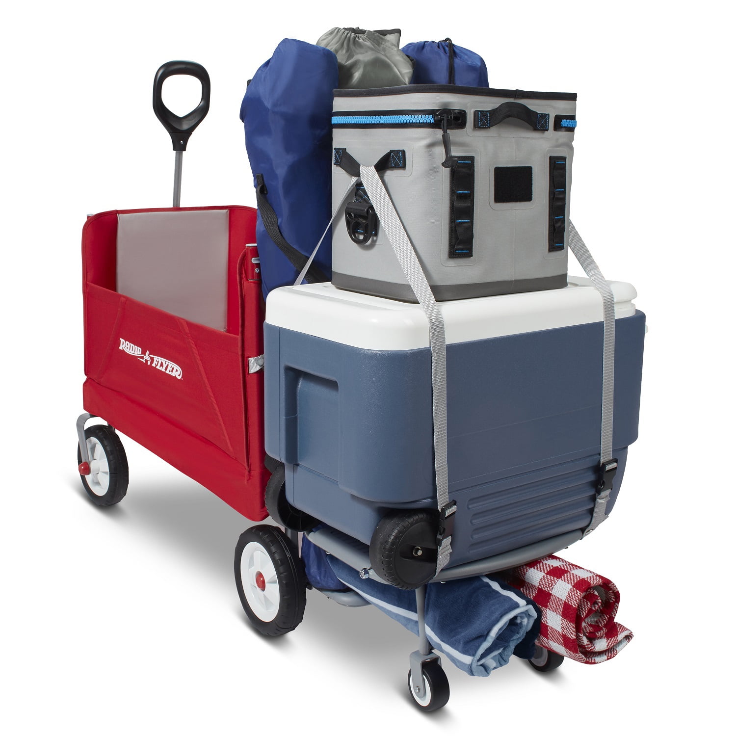 Radio Flyer, 3-in-1 Tailgater Wagon with Canopy, Folding Wagon