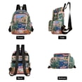 thumbnail image 4 of FORMRS Mini Backpack Purse for Women Travel Daypack Casual Shoulder Bag, Green Window, 4 of 7