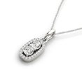 thumbnail image 2 of ARAIYA FINE JEWELRY 14K White Gold Pendant Chain Necklace 18'' for Women, 2 of 5