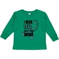 thumbnail image 3 of Inktastic I Wear Teal For My Mom Ovarian Cancer Awareness Boys or Girls Long Sleeve Toddler T-Shirt, 3 of 5