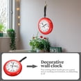thumbnail image 4 of 1 juego de reloj de pared decorativo con forma de sartén, diseño silencioso, para el hogar., 4 of 7