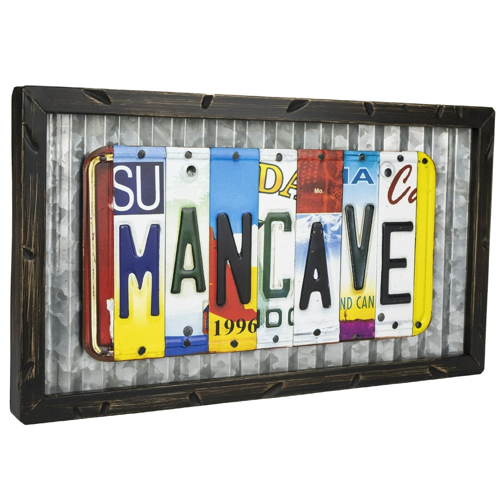 Vintage License Plate Mancave Sign EGPHD0117