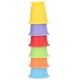 thumbnail image 3 of Tazas apilables para bebé, juguetes educativos para edades tempranas de diferentes colores con agujeros de drenaje para baño de bebé, 6 uds., 3 of 14