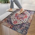 thumbnail image 3 of Retro Door Mat, 17 X 30 Inch Bohemian Vintage Pink Carpet Welcome Doormat Decorative Home Floor Mat, Non Slip Rubber Back and Strong Water Absorption for Outdoor Indoor Entrance Decor, 3 of 6
