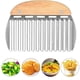 thumbnail image 4 of Cortador de patatas ondulado de acero inoxidable para patatas, cuchilla para verduras con borde ondulado para verduras, patatas,, 4 of 5