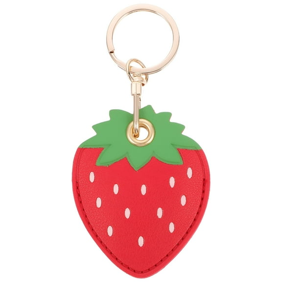 TELOLY Hemobllo Airtag Sleeve Strawberry Keychain Tile Key
