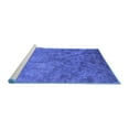 thumbnail image 2 of Ahgly Company Machine Washable Indoor Rectangle Oriental Blue Industrial Area Rugs, 4' x 6', 2 of 4
