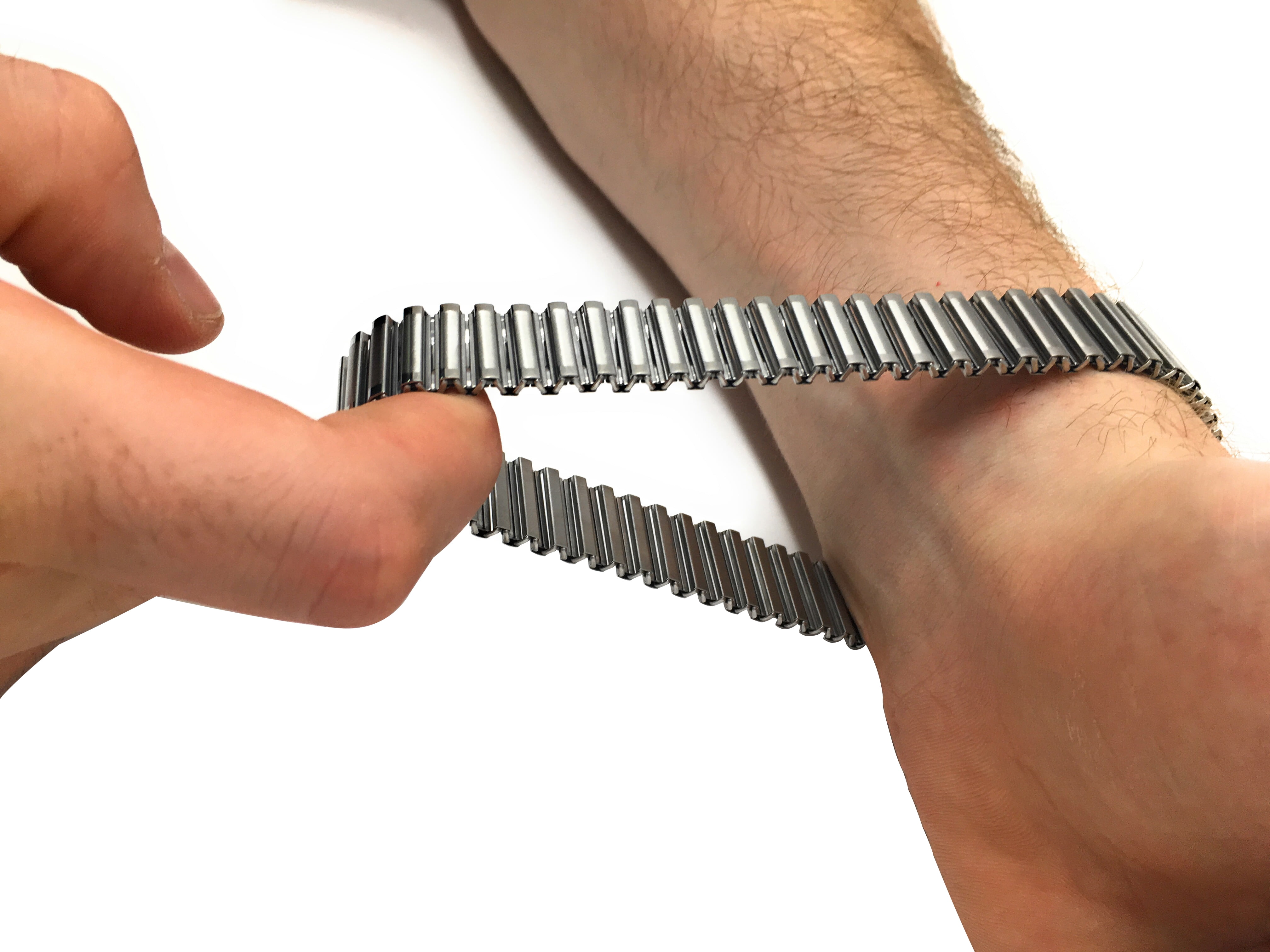 metal stretch watch band