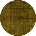 thumbnail image 1 of Ahgly Company Indoor Round Persian Yellow Traditional Area Rugs, 5' Round, 1 of 4