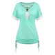 thumbnail image 1 of Camiseta Talla Extra Dos Tonos Acanalado Rosegal  Camisetas tallas grandes, 1 of 5