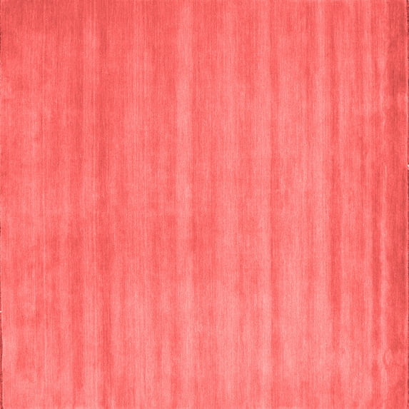 Ahgly Company Indoor Square Abstract Red Contemporary Area Rugs, 3' Square