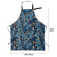 thumbnail image 6 of Goofa Blue Leaves A Printed Waterproof Apron 33" Chef Aprons for Men Heavy Duty Chemical Work Apron Adjustable Bib Apron, 6 of 9