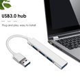 thumbnail image 4 of USB C HUB USB 3.0 Type-C Hub Adaptador divisor de 4 puertos para PC (A809 Silver) Likrtyny Componentes de Computadoras, 4 of 8