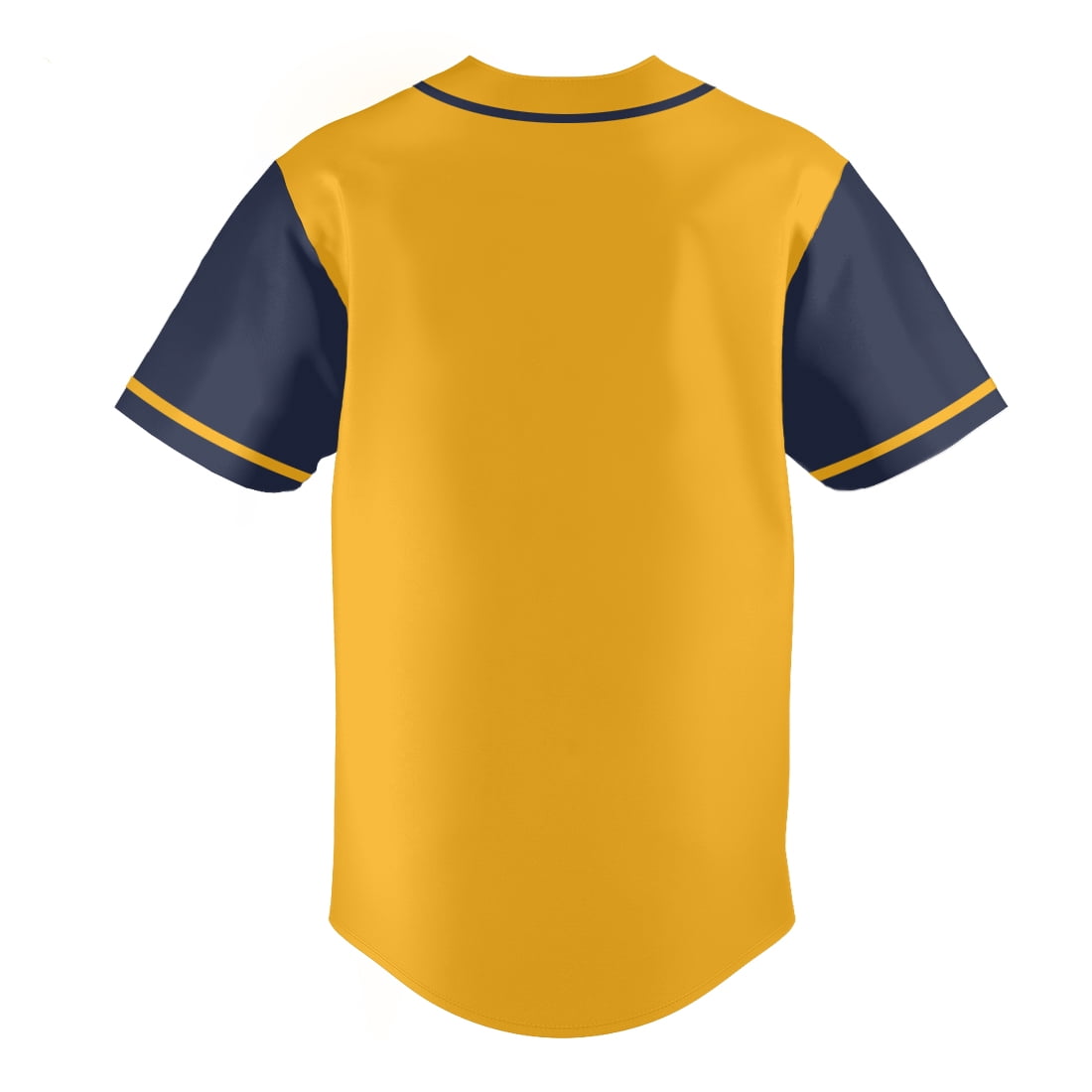Yellow Baseball Shirts Sports Uniform for Men Hip Hop Softball Sports Active Tee