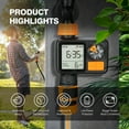 thumbnail image 5 of Kazeila Hose Water Timer, 1 Outlet Automatic Watering Timer for Gardens, Sprinkler Timer with Rain Delay / Child Lock /IP65 Waterproof, Large LCD Screen Irrigation Systems for Garden, 5 of 8