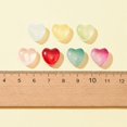 thumbnail image 3 of 48Pcs 8 Colors Transparent Spray Painted Glass Beads Heart Mixed Color 12x12x5.5mm Hole: 1mm 6Pcs/color, 3 of 4