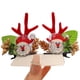 thumbnail image 1 of Diadema de cuernos de reno navideño con horquilla para el cabello Hermoso tocado navideño para niñas, 1 of 5