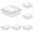 Clear*5, variant on NANDIYNZHI 1 Pack Cheese Storage Containers with Flip Lids Cheese Keeper For Refrigerator Cheese Storage Container Cheese Storage Fruit Storage Containers For Fridge