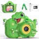 thumbnail image 1 of Cámara KIZJORYA digital HD de 48 MP para niños con tarjeta SD de 32 GB, verde, 1 of 7