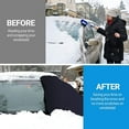thumbnail image 4 of Car Windshield Snow Cover 600D Large Size, All-Round Ice Frost Rain Cover Protector, Windproof Waterproof Window Snow Ice Shield, Use 24/7 Fits Most Cars, SUV Truck, 4 of 7