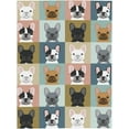 thumbnail image 2 of French Bulldog Blanket Super Soft Fleece Throw Blanket Warm and Cozy Lightweight Bed Blanket for Couch, Sofa, Camping, and Travel All Season Blankets Gifts 80"x60", 2 of 6