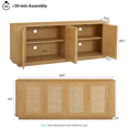 thumbnail image 5 of UZUGUL TV Stand, Modern Entertainment Center for TVs Up to 75 inch, 5 of 6