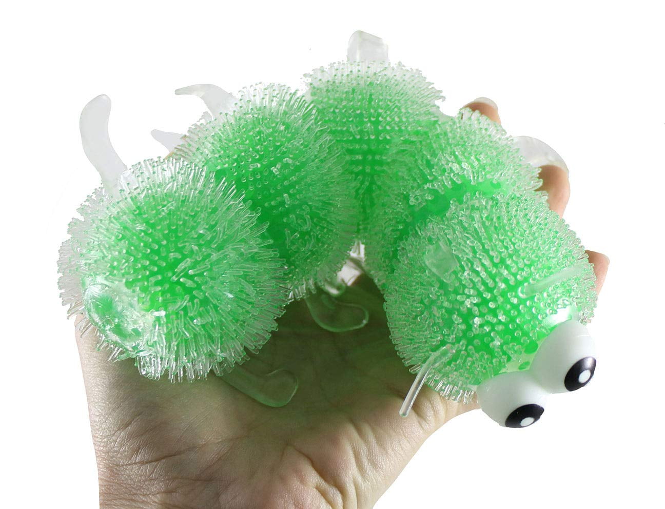 ADHD Fidget Flashing Caterpillar & Flashing Bobble Ball Sensory Toy 