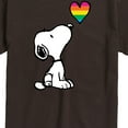 thumbnail image 2 of Peanuts - Snoopy Rainbow Heart - Men's Short Sleeve Graphic T-Shirt, 2 of 5
