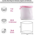 thumbnail image 4 of ShenMo Washing Machine Net, 3PCS Cylindrical Laundry Bag with Zipper for Machine Washing, Reusable Washing Nets for Blouse, Stockings, Underwear, Bra, Lingerie, 4 of 5