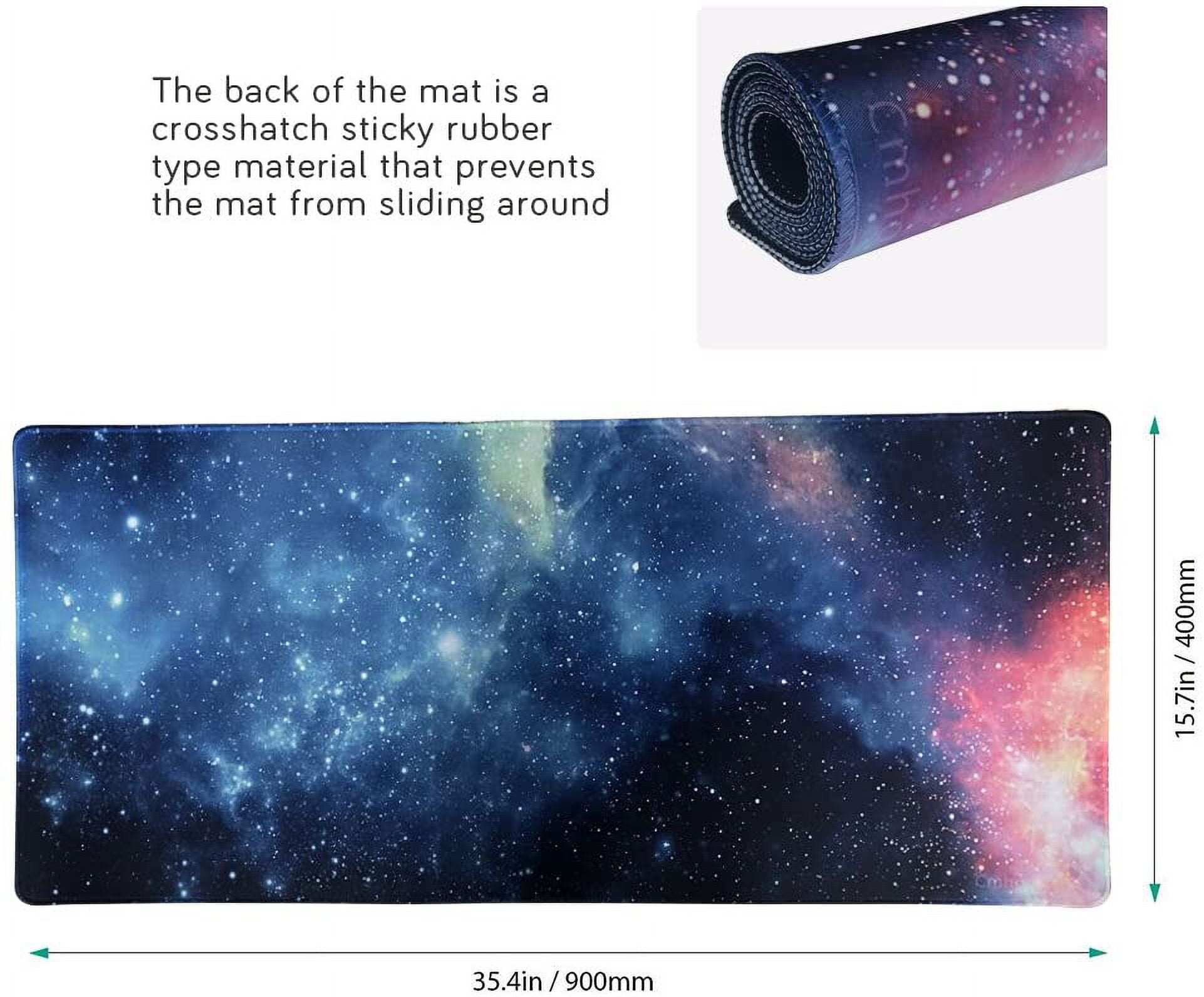 XXL Professional Large Mouse Pad & Computer Game Mouse Mat (35.4x15.7x0.1IN, 90x40 sky002)