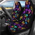 thumbnail image 2 of Pzuqiu Dreamy Mushroom 14 Pcs Interior Covers Front Saddle Blanket Rear Split Bench Cover Steering Wheel Center Console Cushion Pad Shoulder Strap Pads Seat Headrest Coasters Keychain, 2 of 7