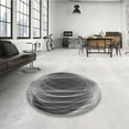 thumbnail image 3 of Ahgly Company Indoor Round Patterned Gray Wolf Gray Area Rugs, 6' Round, 3 of 6