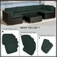 thumbnail image 4 of Outsunny 14Pcs Outdoor Cushion Covers, Patio Cushion Covers, Grey, 4 of 10